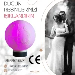 Lithophane 3D Lamba - Küre- (Litofan)-Sevgililer Günü - Görsel 2