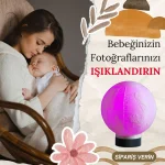 Lithophane 3D Lamba - Küre- (Litofan)-Sevgililer Günü - Görsel 3
